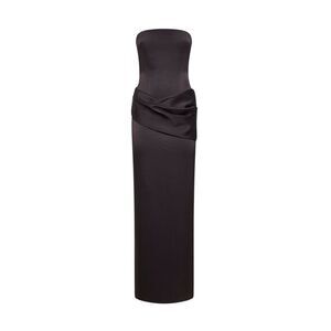Alex Perry Women Fig Satin Crepe Column Bustier Dress